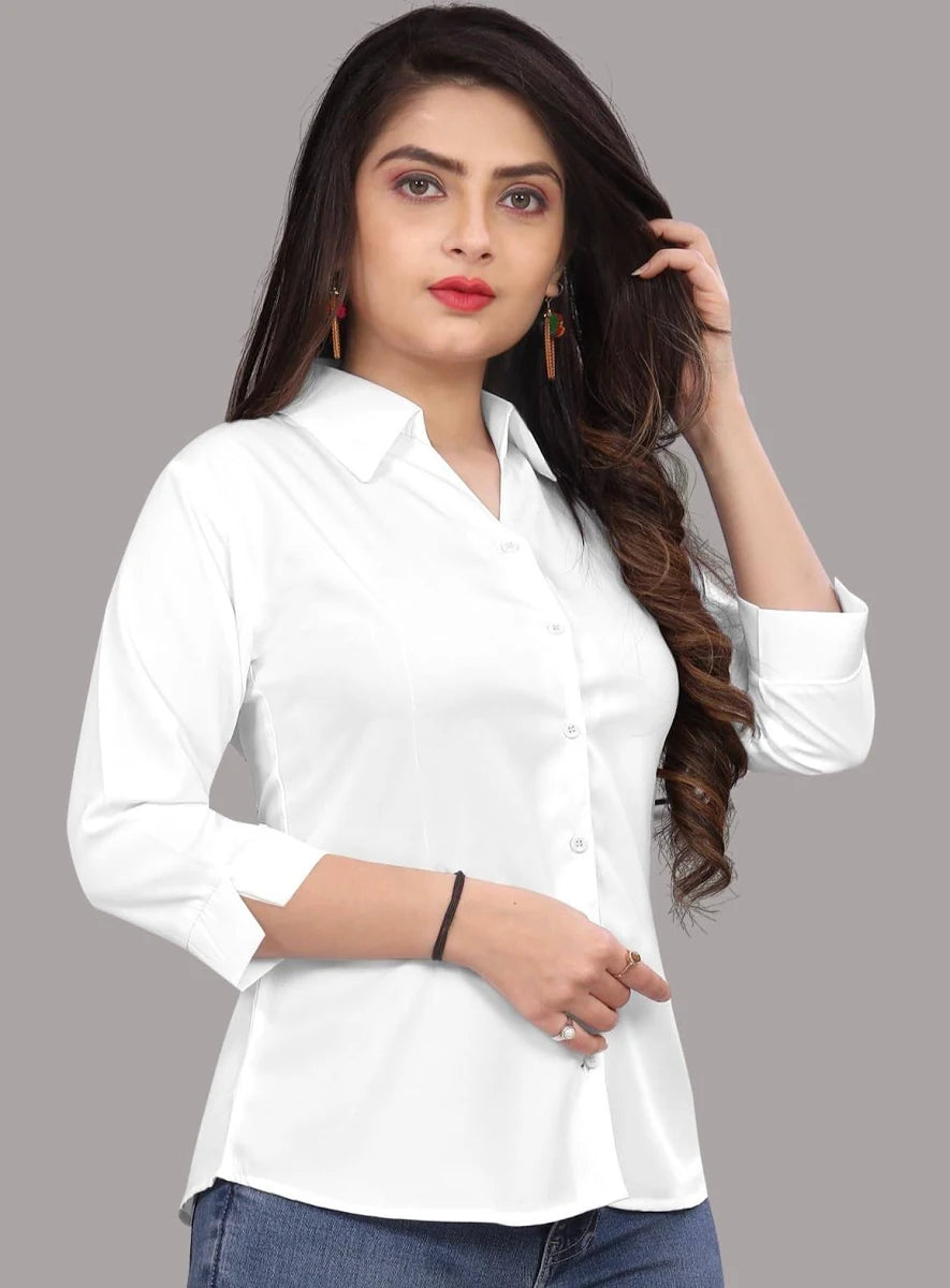 Classic White Formal Shirt for Women